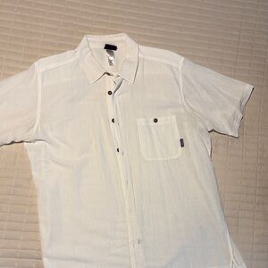 Men's White Short Sleeve Shirt
